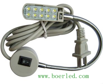 10 LEDS INDUSTRIAL SEWING MACHINE LAMP LED WITH PLUG