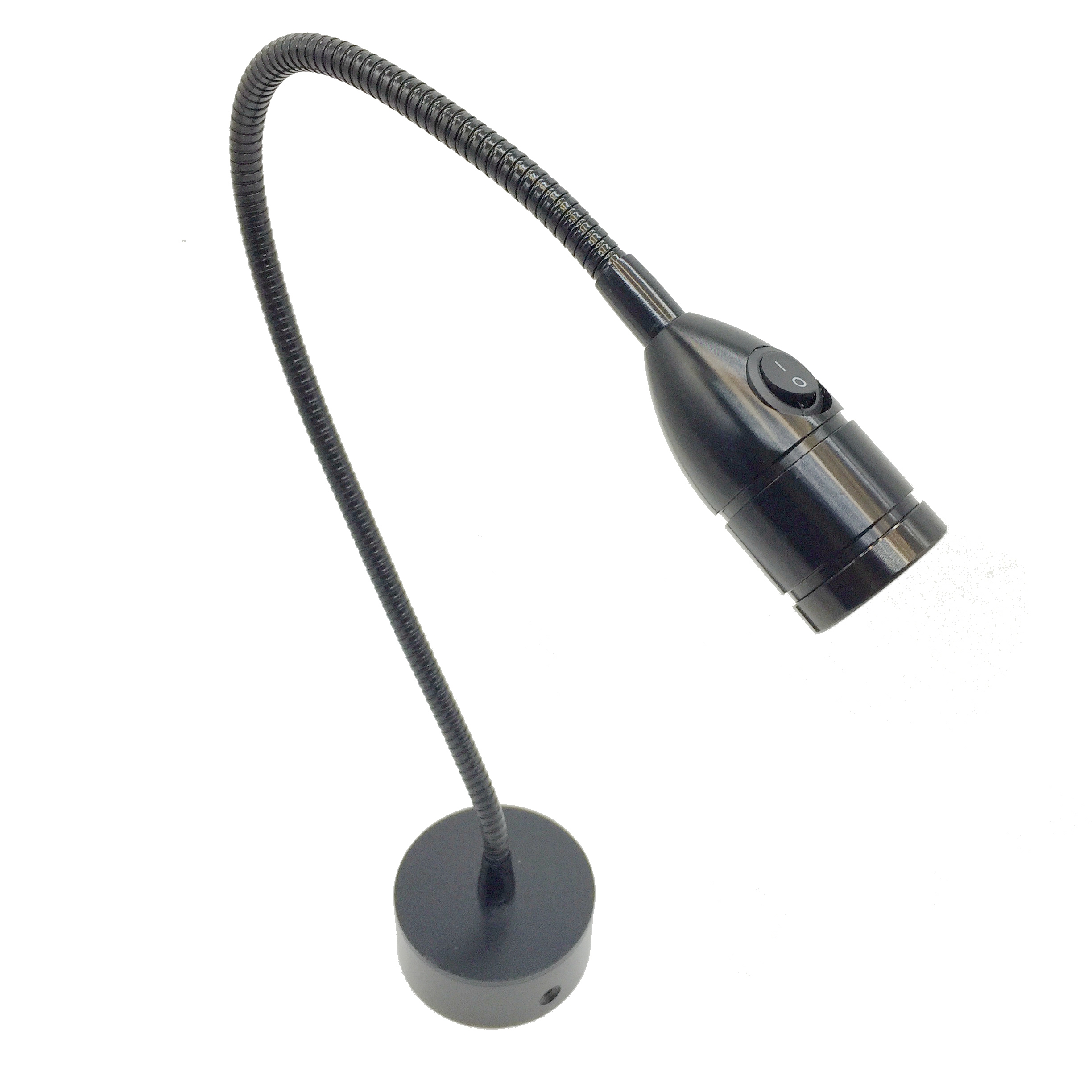 2W LED GOOSENECK BEDSIDE READING LIGHT